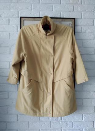 Желтая винтажная куртка оверсайз