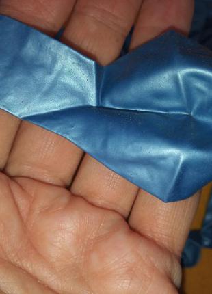 Набор 10 шт воздушные шары голубой/оранжевый5 фото