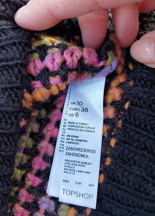 Тепла кольорова кофтина topshop petite 5