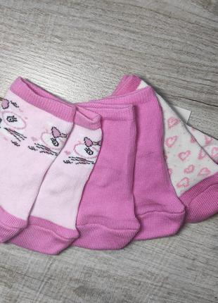 Комплект носочков для девочки 6 -12 м. ( набір з 3 пар шкарпеток для дівчинки )