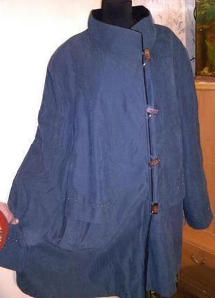 Демисезонная,утеплённая,элегантная куртка,большого размера,батал,claude havrey1 фото