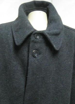Куртка мужская темно-серая шерсть полупальто на тонком утеплителе2 фото