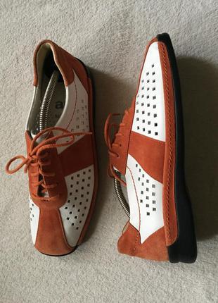 Туфли,ботинки, броги из натуральной кожи и замши,размер-39/26см4 фото