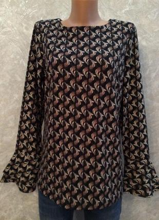 Блузка з щільної тканини з воланами на рукавах next