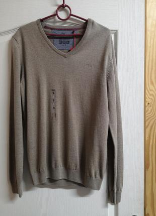 Мужской свитер s. oliver. 100% котон