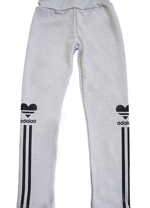 Лосини утеплені сірого кольору grace