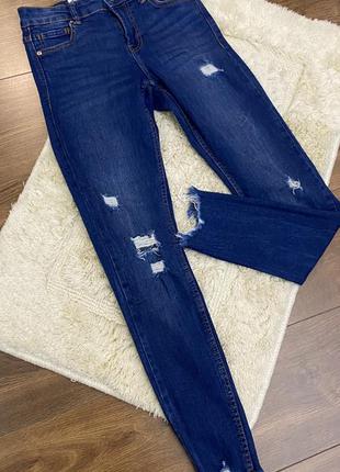 Женские синие джинсы bershka