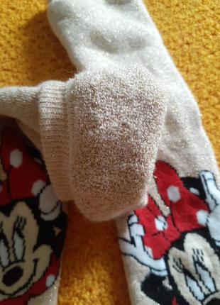 Теплі носочки з мікі з люрексовлю ниткою3 фото