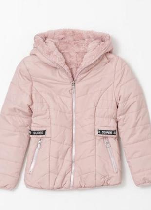 Двусторонняя куртка шубка детская