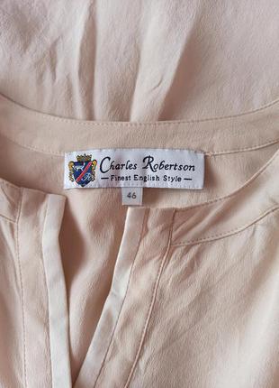 Шелковая блуза charles robertson 100% шелк4 фото