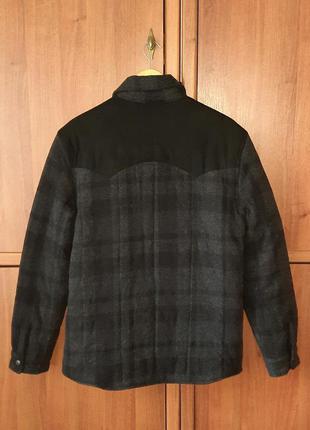Черная мужская шерстяная куртка-рубашка-овершот levi's | levis wool4 фото