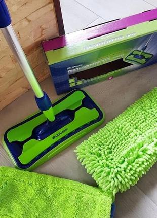 Универсальная швабра с двумя насадками aquamatic mop