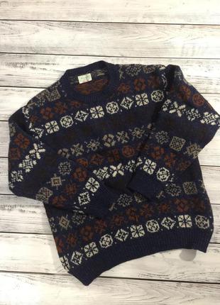 Винтажный вязаный свитер benetton made in italy