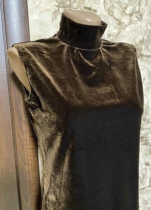 Вилюровый,бархатный гольф роскошного цвета pea bee&jae5 фото