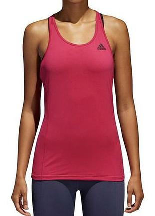 Яркая,малиновая(розовая)майка,футболка спортивная, adidas оригинал ,большой размер