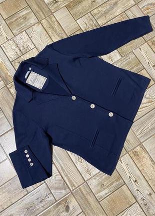 Стильный коттоновый трикотажный жакет,пиджак,винтаж rabe8 фото
