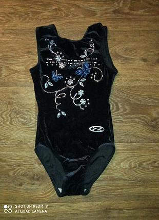 Трико боді купальник для танців гімнастики тренувань виступів для дівчинки