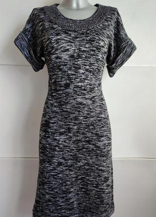 Платье calvin klein серого меланжевого цвета