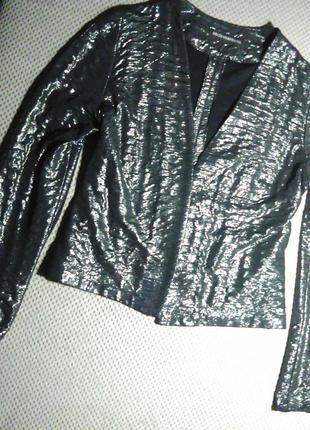 Нарядный пиджак с люрексовой нитью1 фото