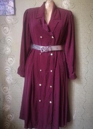 Baruch винтажное платье в горошек с карманами,голландия.2 фото