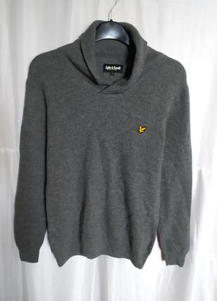 Стильний чоловічий шерстяний светр lyle scott barbour uniqlo zara mango hm оригінал