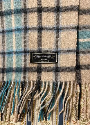 Шерстяной шарф в клетку james pringle weavers