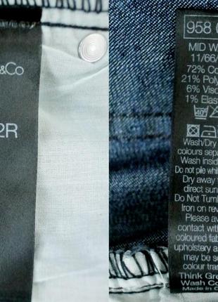 Брендовые джинсы m&co со средней посадкой. размер uk12/eur40 (l).6 фото