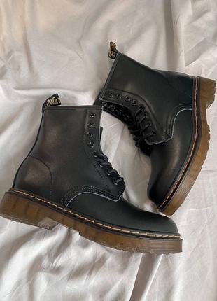 Зимние ботинки dr.martens 1460 classic (на меху)6 фото