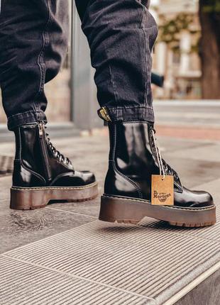 Dr.martens jadon кожаные ботинки на платформе женские осенние мартинсы