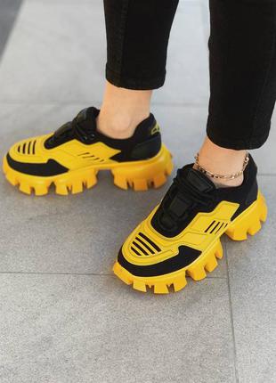 Кроссовки женские   cloudbust thunder black / yellow