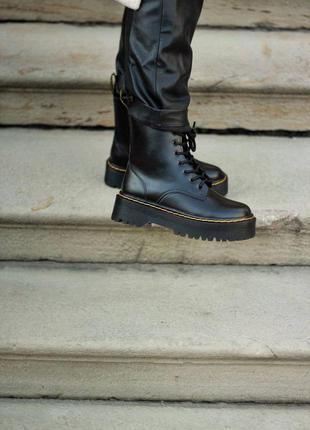 Dr.martens jadon zip premium женские черные сапожки