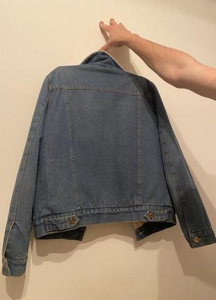 Утепленная джинсовая куртка5 фото