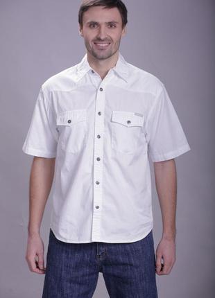 Белая мужская рубашка montana р. м
