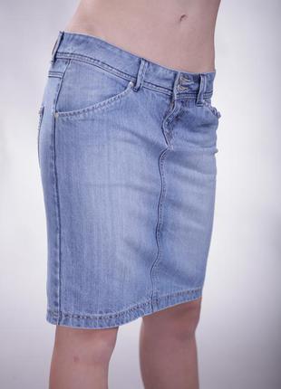Светлая джинсовая юбка montana размер l4 фото