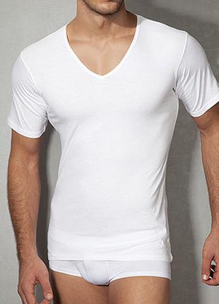 Мужская белая футболка хлопок doreanse basic 2810