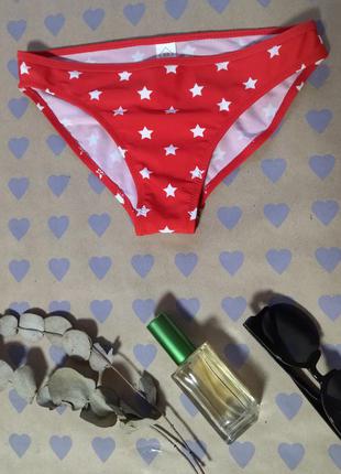 Червоні з зірками плавки для купальника