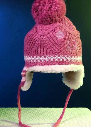 Детская зимняя шапка на меху6 фото