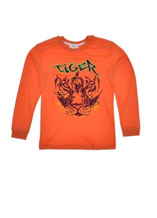 Реглан для мальчика с тигром оранжевый1 фото