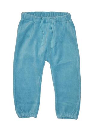 Штани дитячі велюрові блакитні 74 див.