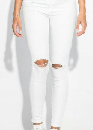 Штаны с порезами на коленях 34/s, 36/xs
