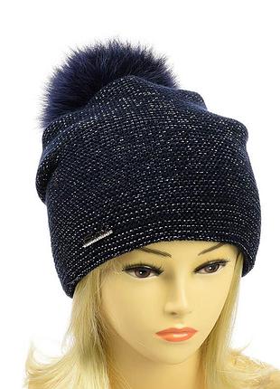 Молодіжна шапка з люрексом "мілана"