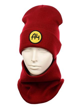 Зимний подростковый комплект "a 4" красный