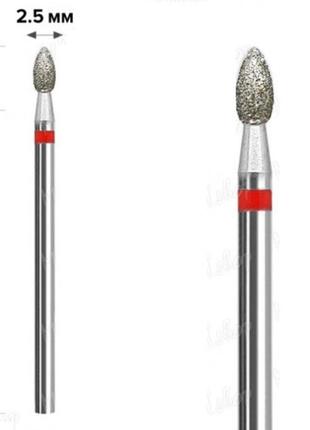 Алмазная фреза mart (m-010) - олива red 2,5*5