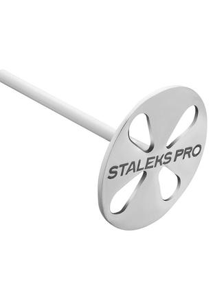 Диск педикюрный удлиненный pododisc staleks pro expert l в комплекте с сменным файлом 180 грит 5 шт (25 мм)3 фото