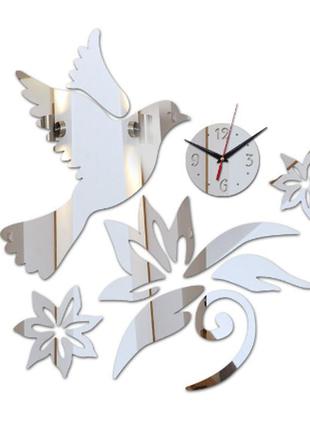 3d настінний годинник, безкаркасний годинник, годинник-налiпка