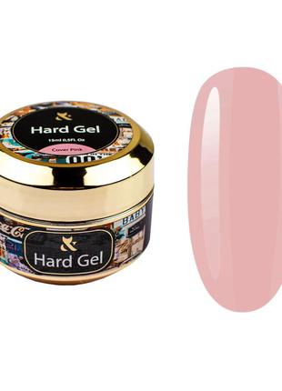 Моделирующий гель для наращивания - f.o.x hard gel cover pink (розовый), 15 мл