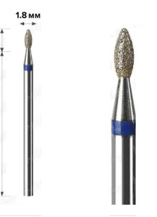 Алмазная фреза mart (m-040) - олива blue 1.8*4.5