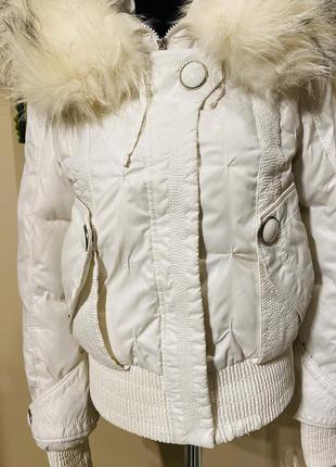 Белая куртка пуховик peercat3 фото