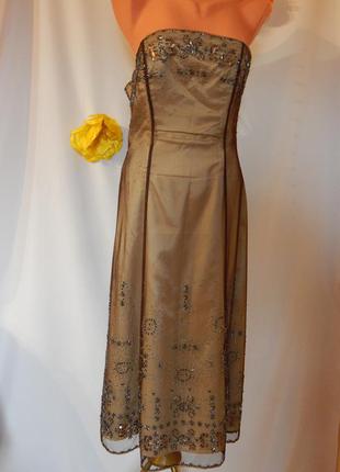Шикарное нежное платье от coast (размер 10- 12)