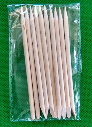 Апельсинові палички для нігтів 10 штук 15 см 039-10